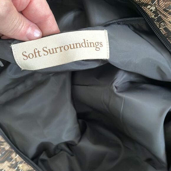 Soft Surroundings Glydan Gold Carry All Tote. New with tags - Picture 5 of 6